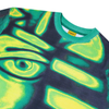 Introducing the Carpet Co. Egypt Tee Green: a stylish t-shirt with a vibrant thermal imaging design in green, yellow, and dark blue. Capturing the spirit of GREENAIR BRUSHED artistry, this piece combines unique style and comfort seamlessly.