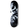 A skateboard deck featuring a black and white image of an animated group of people with various facial expressions and gestures, inspired by PHOTO BJORK, is the GIRL SPIKE PHOTO KAREN O by GIRL.