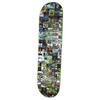 A skateboard covered in GIRL YEAH RIGHT 20 YEAR HOLOGRAPHIC stickers and a holographic image of Brian Anderson, celebrating 20 years.