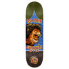 The ANTIHERO GRIMPLESTIX DOOBIE OBVIOUS GREATS skateboard deck features a roaring lion on blue, labeled “The Ultimate Doobie Grimple S-Tix,” and is designed with a shorter wheelbase for enhanced responsiveness.