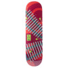 A HABITAT JANOKSI AUDIOCENTRIC skateboard with a colorful design on it.