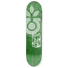 A green HABITAT BAXTER-NEAL HOPPER skateboard with a white logo on it.