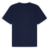 Back view of a plain, dark navy HELAS x Nautica Thibault Tee against a white background.