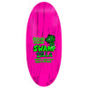 Featuring a vibrant pink background, the HEROIN SWAMPY PRO EGG SWAMP ZILLA skateboard deck showcases the bold text "Heroin Skateboards Swamp Zilla" accompanied by an illustration of a green creature. Beneath the image, you'll find "Swampy's Limited Edition Eggzilla Pro Model." Made from premium North American Hard Rock Maple, this deck is designed with a razor-edge finish for enhanced precision performance.