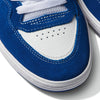 A pair of VANS ROWAN 2 TRUE BLUE sneakers with white soles.
