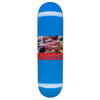 A HOCKEY KOSOVO BLUE skateboard deck with a picture of a woman on it.