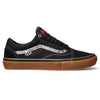 VANS X HOCKEY SKATE OLD SKOOL BLACK SNAKE SKIN shoes in black and gum.