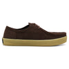 The Last Resort AB VM006 Moc Brown / Gum shoe offers a brown suede lace-up design with a suede upper, textured rubber sole, and enhanced comfort thanks to its Cloudy Cush insole.