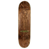 A LIMOSINE Loreth SPIT skateboard with a green logo on it.