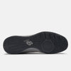 Bottom view of a NB NUMERIC shoe showcasing a black rubber sole with a herringbone tread pattern and Fresh Foam cushioning near the midfoot. The NB NUMERIC logo is visible on the arch area, enhancing this hybrid futsal and skate shoe with both style and performance.