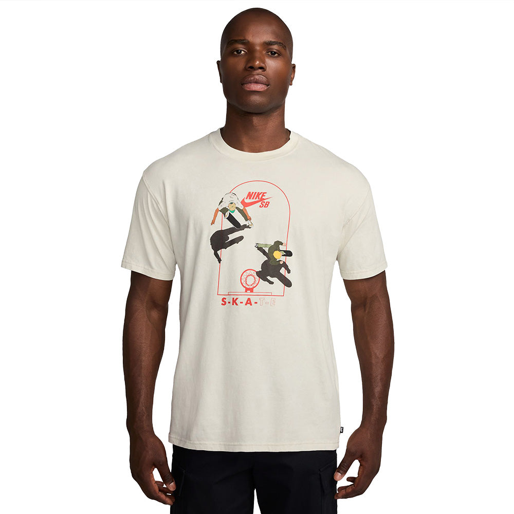 NIKE SB MAX90 COURT SKATE TEE LIGHT BONE– Bluetile Skateboards