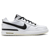 The NIKE SB P-ROD 1 ZOOM AIR LOW 20 YEARS in white/black features a classic low-top design with black accents and laces, a black Nike swoosh, and cushioned sole—ideal for everyday wear or skateboarding education fans.