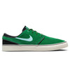 A Nike SB Zoom Janoski OG+ Gorge Green / Action Green shoe with a white sole.