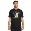 A man wearing a NIKE SB 'SPORTS GUY' SKATE TEE BLACK.