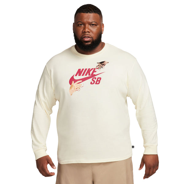 nike 'CITY OF LOVE' LS SKATE TEE COCONUT MILK