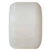 A close up of OJ WHEELS' white OJ PROTOTYPES DOUBLE DURO 56MM 101A/95A MINI COMBO on a white background.