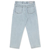 A pair of POLAR '93! DENIM LIGHT BLUE jeans on a white background.