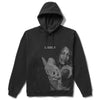 A PRIMITIVE MYERS HEAVYWEIGHT HOODIE BLACK with a primitive picture on it.