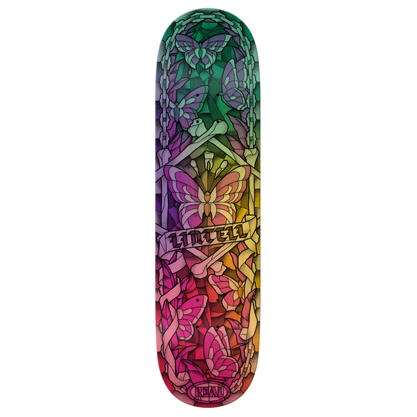a REAL LINTILL CHROMATIC CATHEDRAL skateboard.