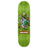 The REAL WALKER MASCOT EASY RIDER skateboard deck by REAL features a green design with a cartoon tornado, flying debris, and cow, relaxed concave for comfort and responsive pop, plus "Walker" in orange and white at the bottom center.