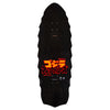 This SANTA CRUZ x GODZILLA DESTROYER skateboard deck features red and orange Godzilla-themed text with Japanese characters, crafted from durable North American Maple by Santa Cruz.