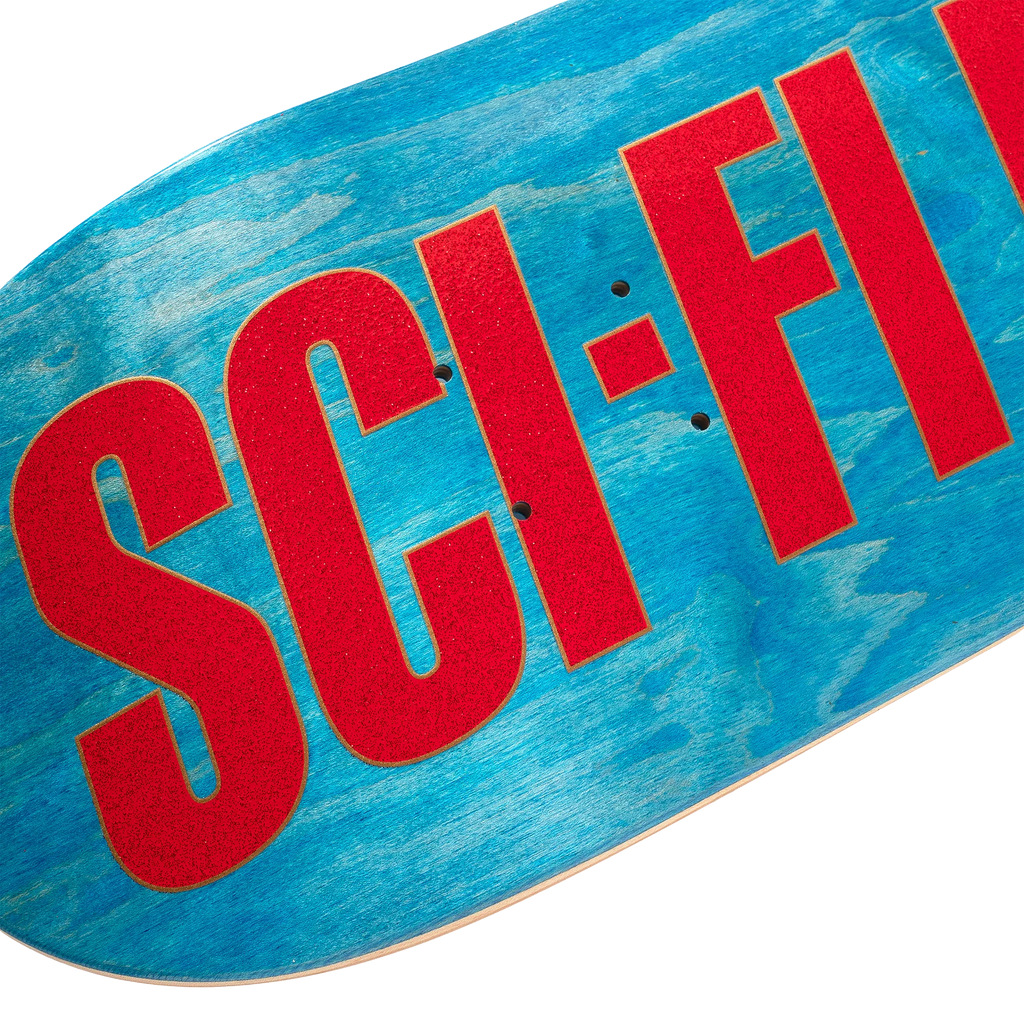 A SCI-FI FANTASY skateboard, evoking a sense of endless beauty.