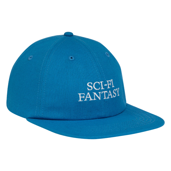 A SCI-FI FANTASY logo hat French blue with the word SCI-FI FANTASY on it.