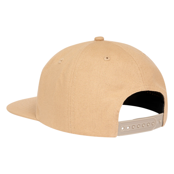 A SCI-FI FANTASY LOGO HAT KHAKI/BLACK with an adjustable strap featuring a logo.