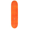 The SCI-FI FANTASY HSU PROSTHETIC MEMORY is an orange wooden skateboard deck with a small star graphic and brand name centered; no grip tape or wheels included.
