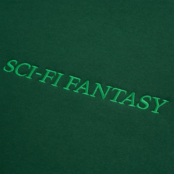 A SCI-FI FANTASY LOGO HOODIE DARK GREEN shirt by SCI-FI FANTASY.