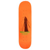 A SCI-FI FANTASY skateboard featuring an image of a woman with long hair, blending elements of fantasy.