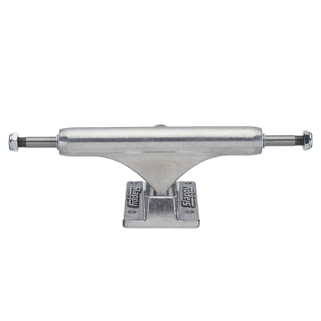 A polished SLAPPY ST1 hollow 8.75 skateboard truck (set of two) on a white background.