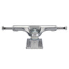 A silver SLAPPY ST1 HOLLOW skateboard truck on a white background, polished.