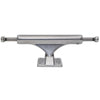 The SLAPPY ST1 INVERTED HOLLOW ULTRA LOW 8.0 skateboard truck set by SLAPPY TRUCKS is shown from the front, displaying its axle, hanger, and baseplate for great grind clearance against a white background.
