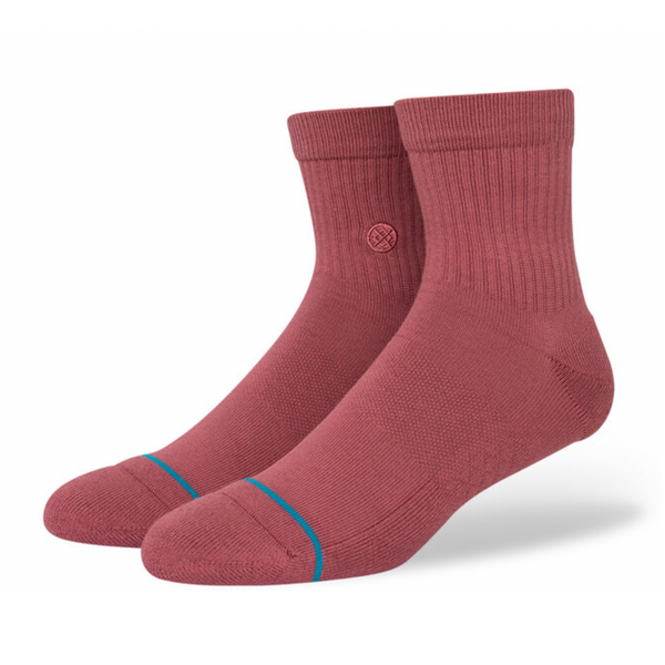 A pair of STANCE socks with a black Rebel Rose quarter design in medium size.