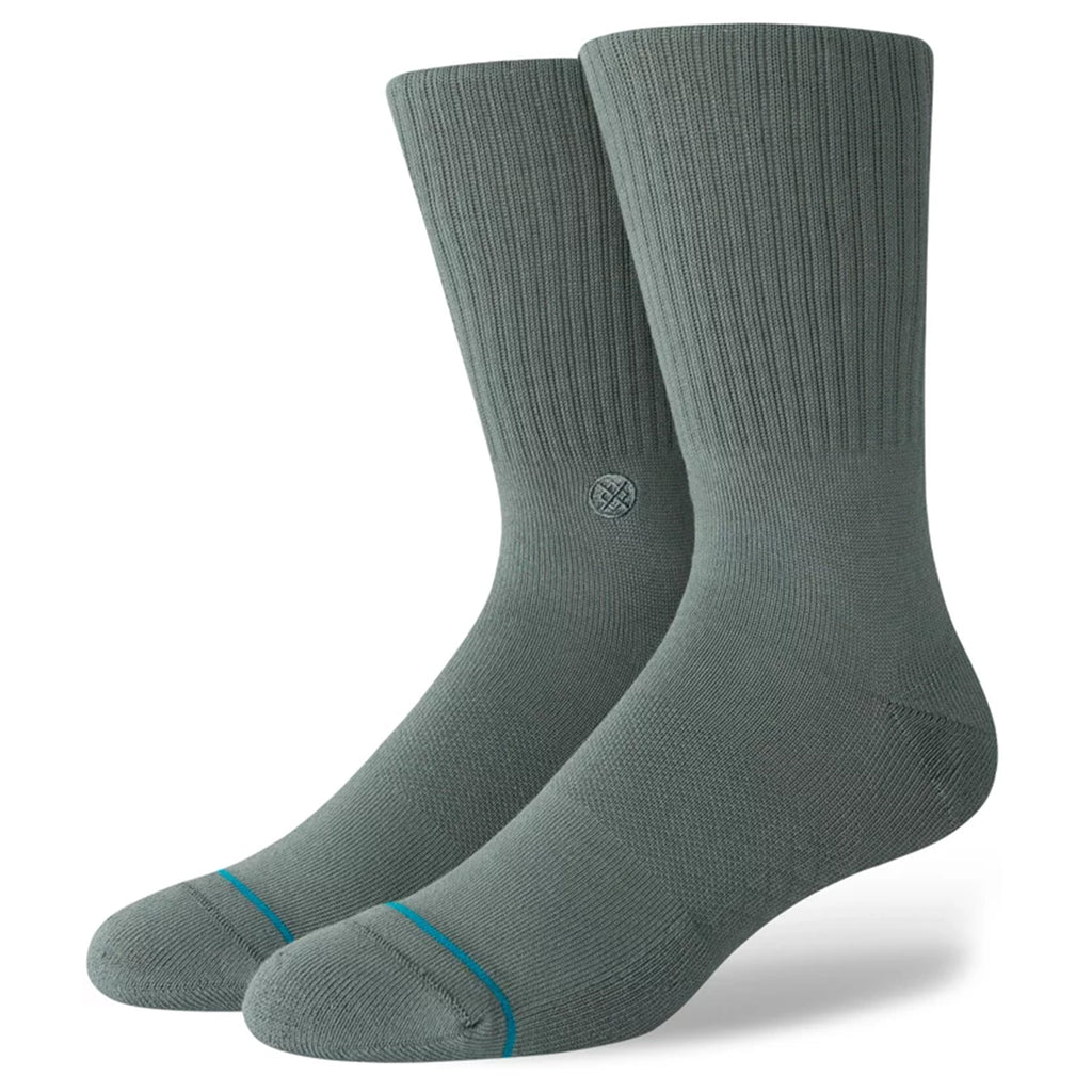 A pair of STANCE SOCKS ICON JADE LARGE socks on a white background.