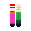 A pair of STANCE socks with Southpark's Mr. Garrison's face on them.