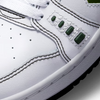 A close up of a CONVERSE CONS ALEXIS AS-1 PRO WHITE / GREEN shoe.