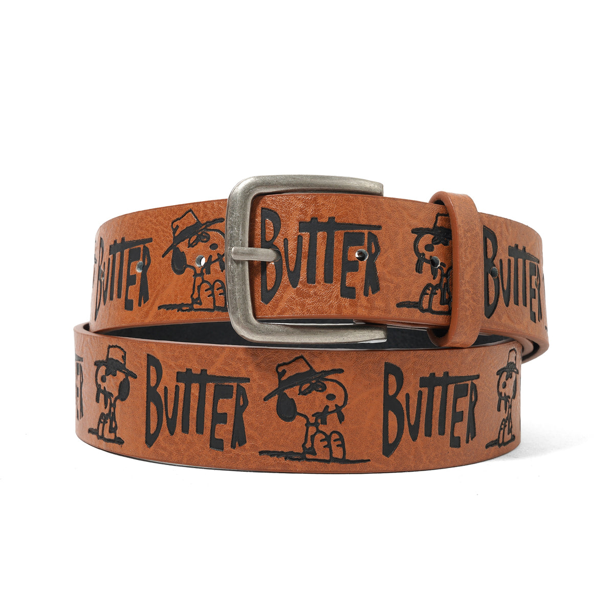 BUTTER X PEANUTS SPIKE BELT BROWN– Bluetile Skateboards