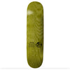 A green skateboard with the THANK YOU BIG BROTHER X TIM GAVIN GUEST SIGNED logo on it, signed deck.