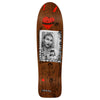 An 8.5-inch skateboard featuring a picture of Chandler, the woman Marionette.