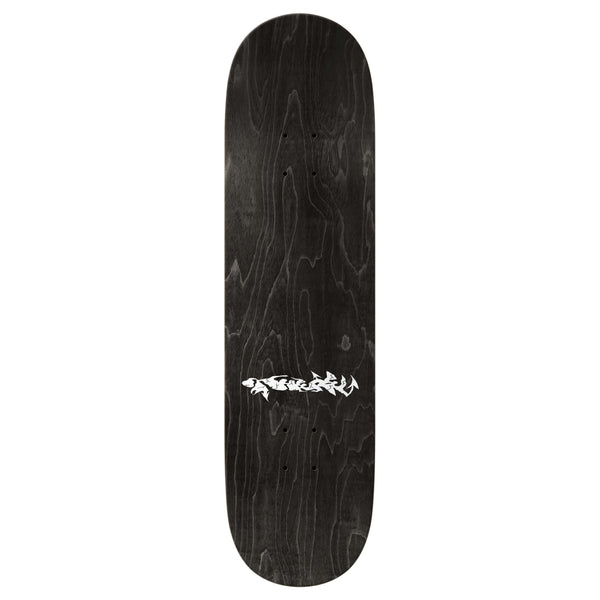 The THERE JESSYKA SHADOWFAX TRU FIT skateboard deck by THERE is 8.06" wide, featuring a visible wood grain and a small white graffiti-style logo by Jessyka Shadowfax at the center.
