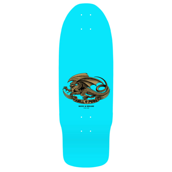 Blue skateboard deck with an octopus graphic by POWELL PERALTA BONES BRIGADE SERIES 15 CABALLERO.