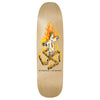 The DELUXE TOY MACHINE ED TEMPLETON CHARRED CROSS skateboard deck features a ghostly figure tied to a burning cross, with "Ed Templeton / Toy Machine" text below.
