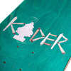 An artwork of a VIOLET skateboard with the keyword "Koder" prominently displayed.