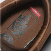 A close up of a VANS ROWAN 2 CHOCOLATE BROWN skate shoe with the Vans logo on it.