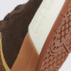 A VANS Rowan 2 Chocolate Brown sneaker with white soles, perfect for skateboarding.