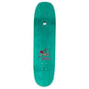 The WELCOME EVAN MOCK ON MOONTRIMMER 2.0 deck features a green design with a winged cherub holding a bow and arrow, prism foil accents, and "Welcome" printed below the graphic.