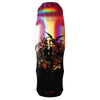 The WELCOME TORMENT ON DARK LORD skateboard deck features a holographic background, detailed mythical creatures in battle, "Welcome" branding at the bottom, and White/Gold Foil accents.