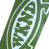 A WKND EVO FISH GREEN skateboard by WKND with a fish logo on it.
